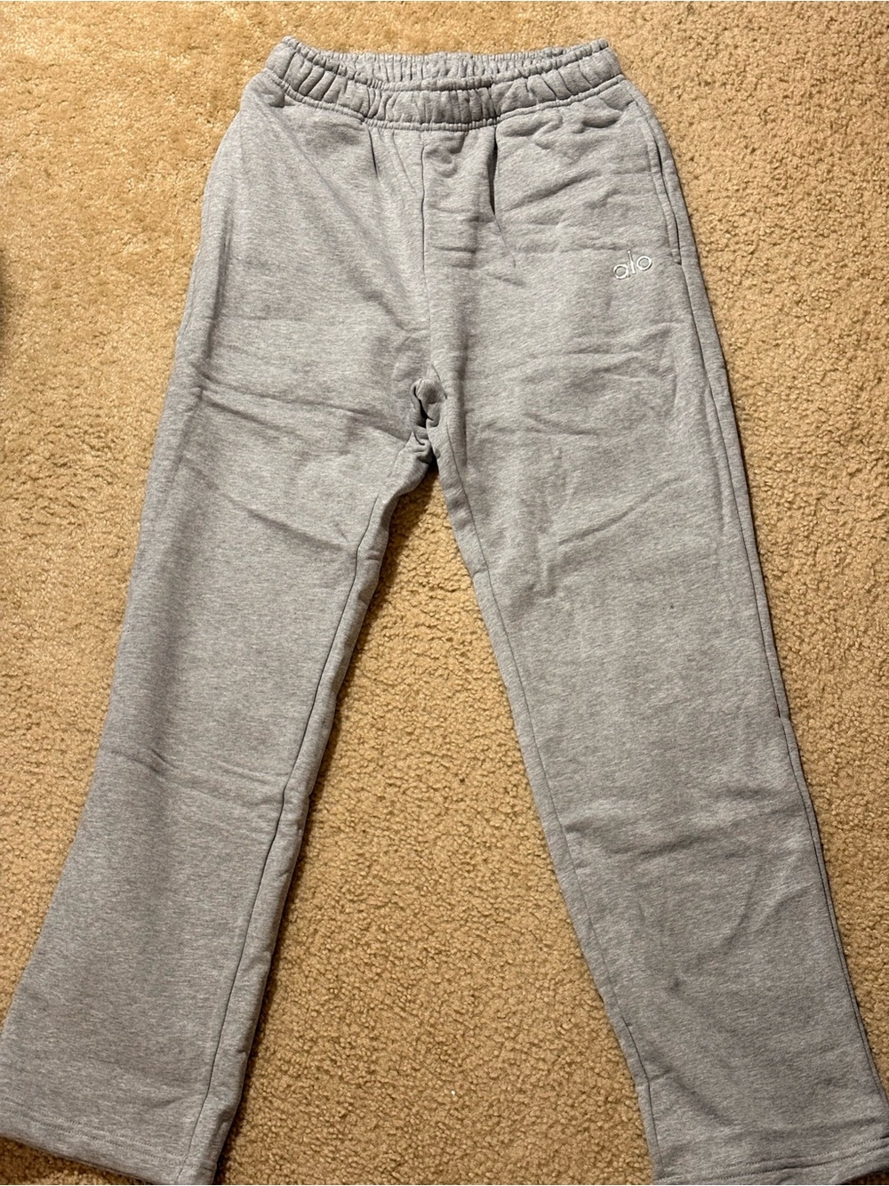 ALO Yoga Kids Light Gray Sweatpants - Soft Fleece Joggers